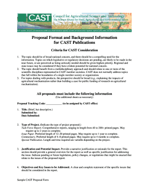 Fillable Online cast-science for CAST Publications - cast-science Fax ...