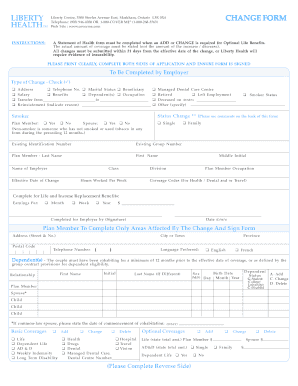 Fillable Online Change Formpdf Fax Email Print - pdfFiller