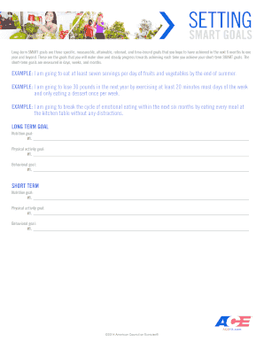 SMART Goals Setting Form