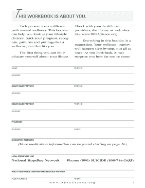 Wellness Tracker Booklet