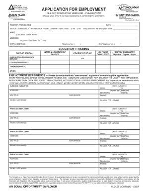 Employment Application Form