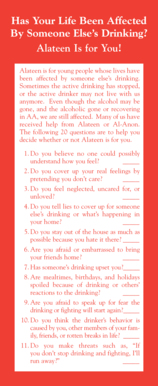 Alateen Self-Assessment Form