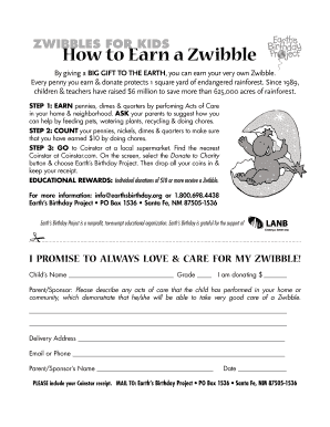 Zwibble Donation Form