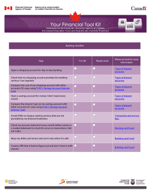 Banking Checklist