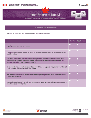 Retirement Preparation Checklist