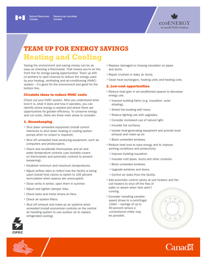 HVAC Energy Savings Checklist