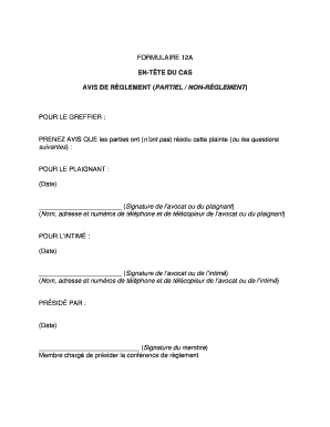 FORMULAIRE 12A