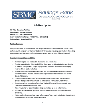 Executive Assistant Job Description