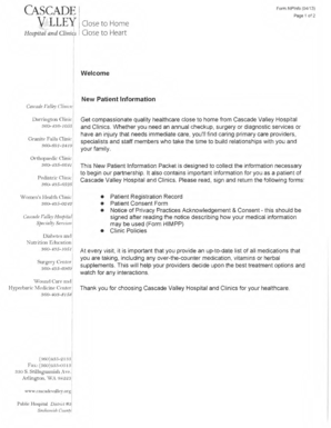 Patient Registration Record