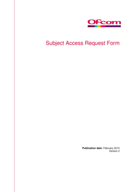 Subject Access Request Form