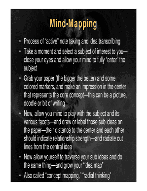 Mind-Mapping Worksheet