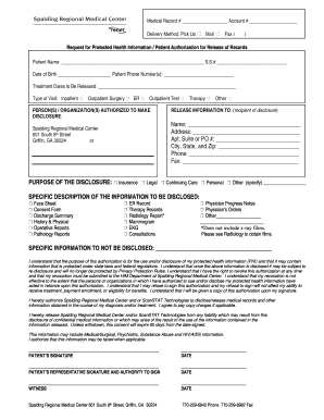 Patient Authorization for Release of Records