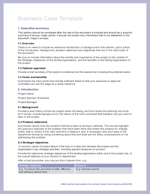 Business Case Template