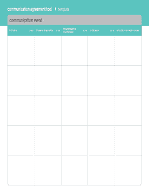 Communication Agreement Tool