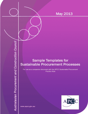 Sustainable Procurement Templates