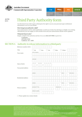 Third Party Authority Form