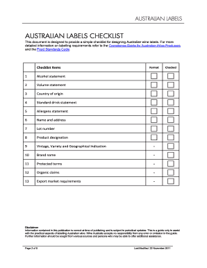 approval checklist template