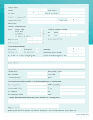 Rehabilitation Program Determination Notice