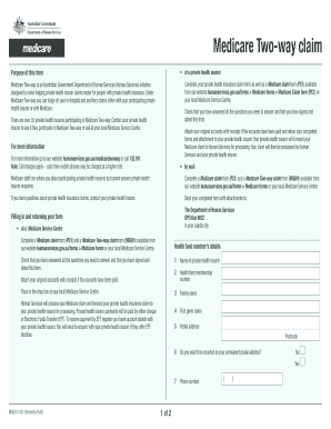 Medicare Two-way Claim Form