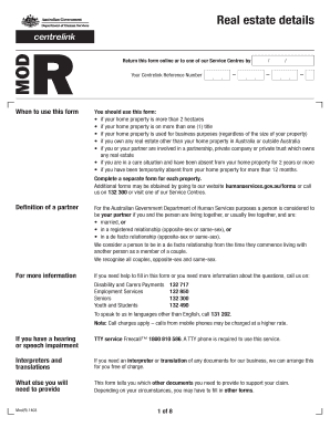 Real Estate Details Form
