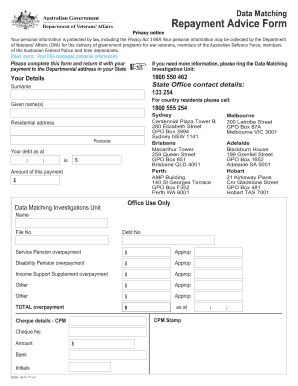 Repayment Advice Form