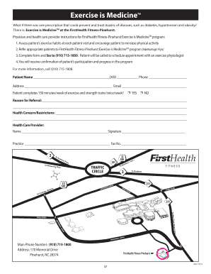 Exercise is Medicine Referral Form