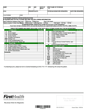 Physician Appointment Request Form