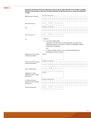 Family Law Section 90MP Separation Declaration
