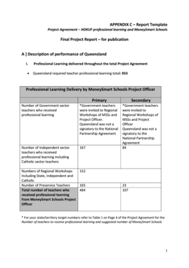 APPENDIX C Report Template - MoneySmart - moneysmart gov