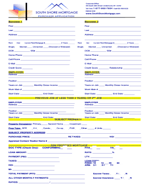 Purchase Application