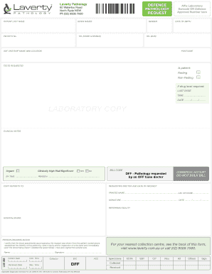 Patient Test Request Form