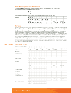 Confidential Medical and Personal Statement (CMAPS)
