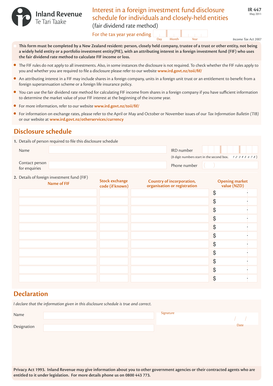 Car lease agreement template - Disclosure schedule - Inland Revenue Department - ird govt