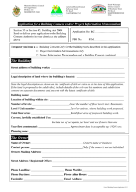 New Zealand Building Consent Application