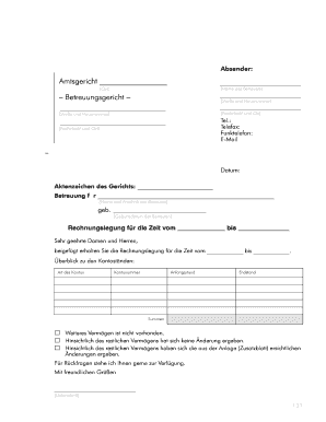 Merkblatt zur Rechnungslegung