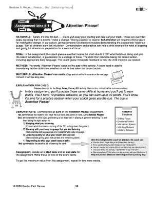 Attention Please Activity Guide