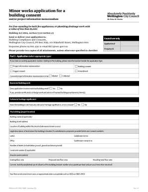 Minor Building Consent Application