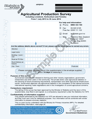 Agricultural Production Survey