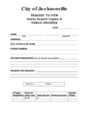 Public Records Request Form