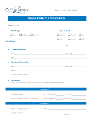 Trade Permit Application