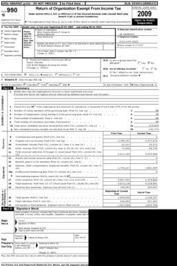 Form 990 Return of Organization Exempt From Income Tax