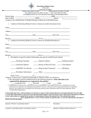 Authorization to Use or Disclose Health Information