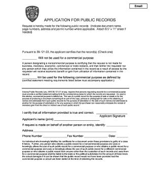 Arizona Public Records Request Form