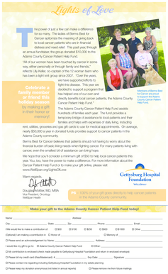 Lights of Love Donation Form
