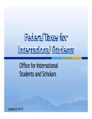 US Federal Tax Return for International Students