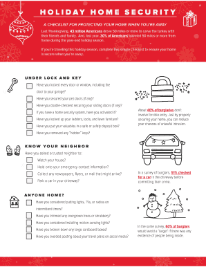 Home Security Checklist