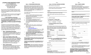 Arizona Traffic Citation Response Form