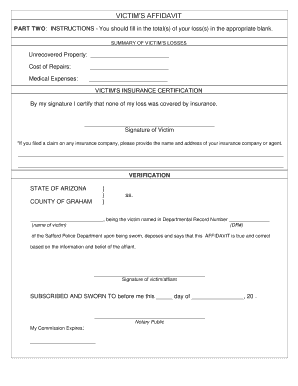 Victim's Affidavit
