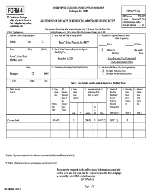 Form 4 Statement of Changes in Beneficial Ownership