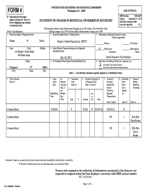 Form 4 Statement of Changes in Beneficial Ownership